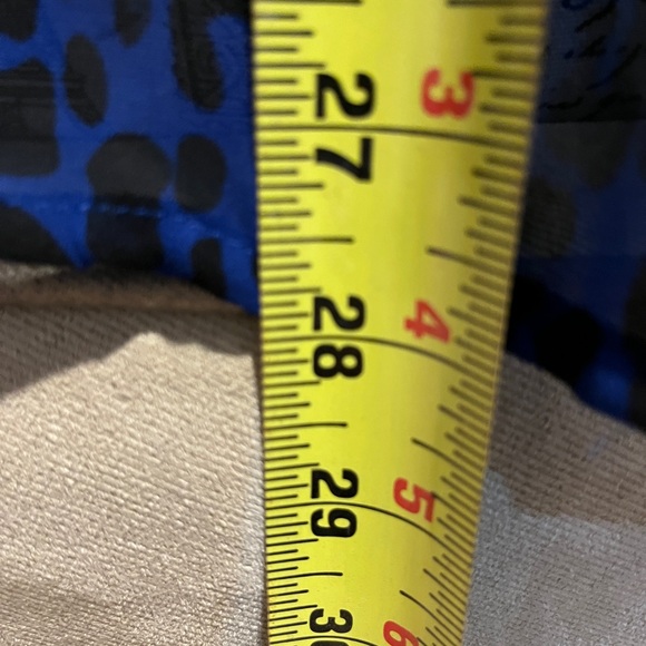 Women’s sheer blue and black leopard print blouse - Picture 9 of 10